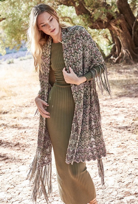 Strickanleitung: Stola mit Fransen - Bild 4