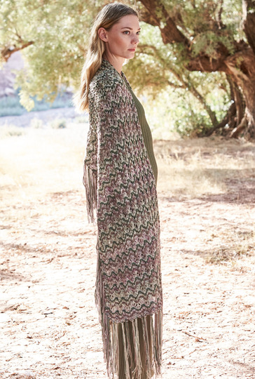 Strickanleitung: Stola mit Fransen