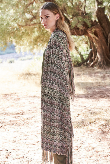 Strickanleitung: Stola mit Fransen