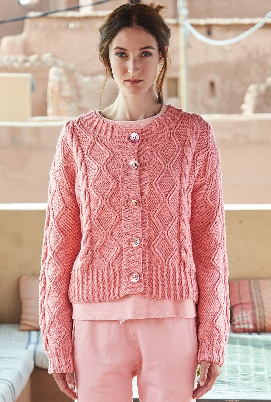 Strickanleitung: Anschmiegsame Jacke mit plastischen Zöpfen - Bild 2