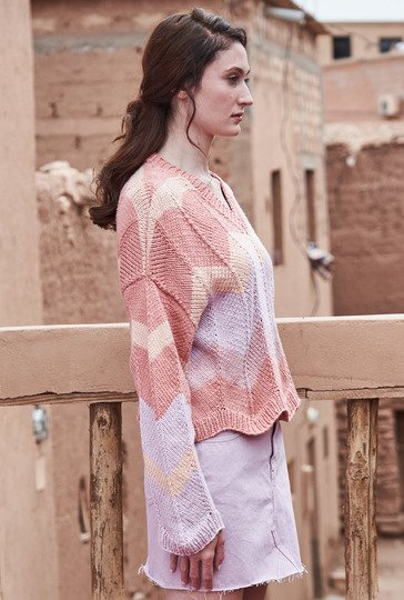 Strickanleitung: Cropped Shirt in zarten Frühlingsfarben