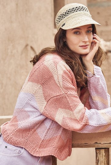 Strickanleitung: Cropped Shirt in zarten Frühlingsfarben