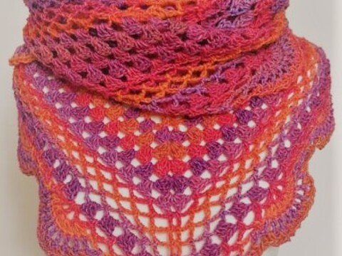 Häkelanleitung Dreiecktuch Ananda