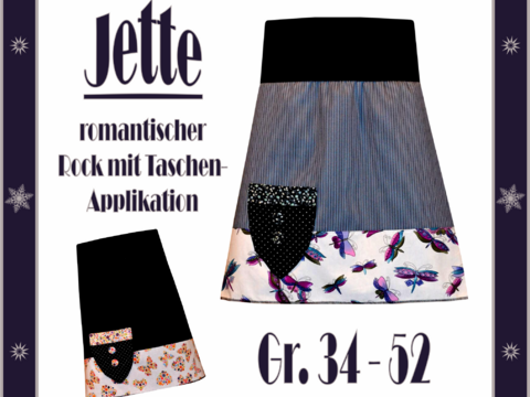 Nähanleitung Rock "Jette" Gr. 34-52