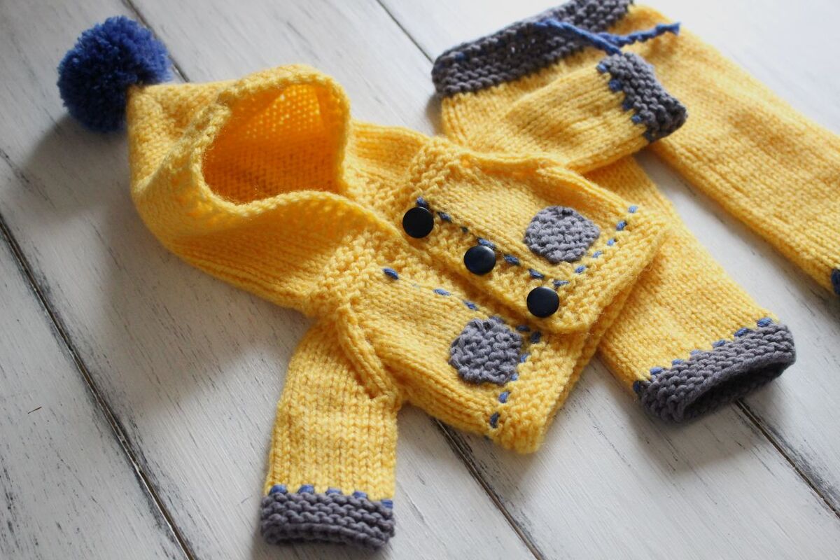 12-inch Dolls Jacket and Leggings Knitting Pattern 02 - Image 3