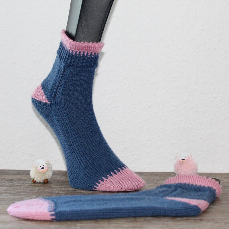 Anleitung Kurzsockenmuster Frühling