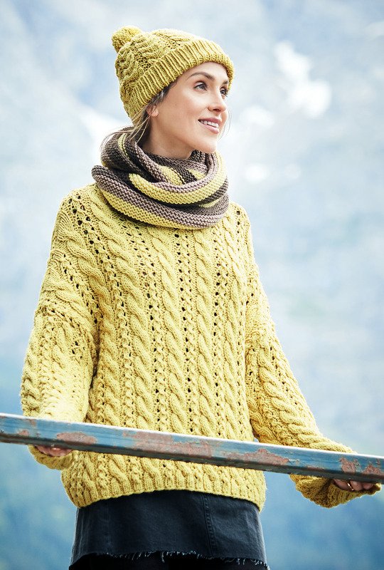 Strickanleitung: Oversize-Pulli, Mütze und Loop - Bild 2