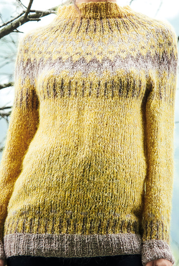 Strickanleitung: Pulli mit Rundpasse im Jacquardmuster