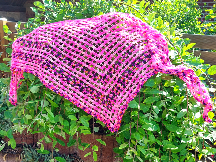 Crochet Pattern "Pink Mermaid" Shawl