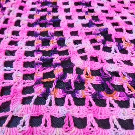 Crochet Pattern "Pink Mermaid" Shawl