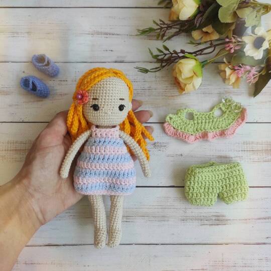 Häkelanleitung Puppe, Ellie das süße kleine Mädchen