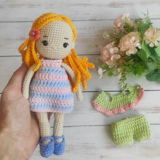 Häkelanleitung Puppe, Ellie das süße kleine Mädchen