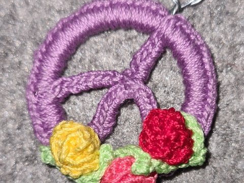 Anleitung Schlüsselanhänger Peace