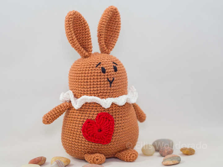 Hasi mit Herz, Häkelanleitung, Amigurumi