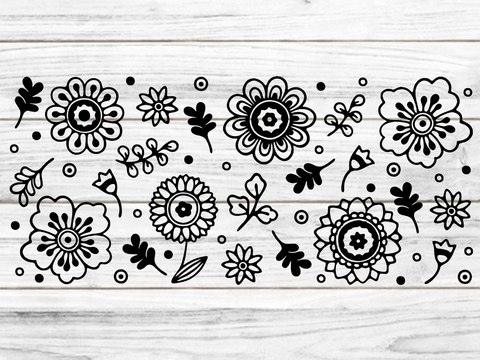 Blumenband Plotterdatei SVG DXF FCM