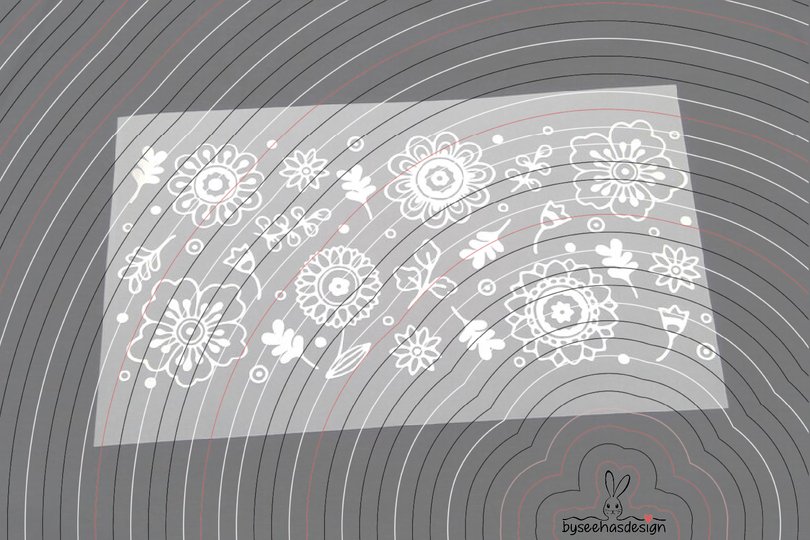 Blumen Band Plotterdatei SVG DXF