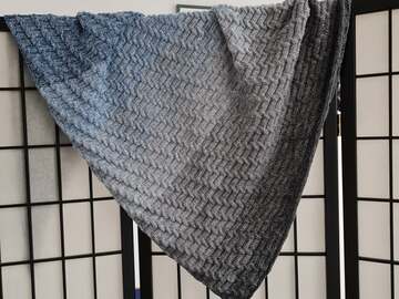 Shioma - Zopfoptik ohne zu zopfen, gestricktes Tuch