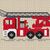 Kreuzstichvorlage Feuerwehrauto als PDF Download, ein schönes Kindermotiv