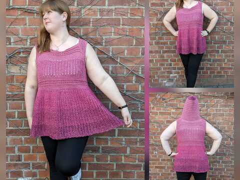 Alenja - Shirt/Tunika/Kleid häkeln in allen Damengrößen