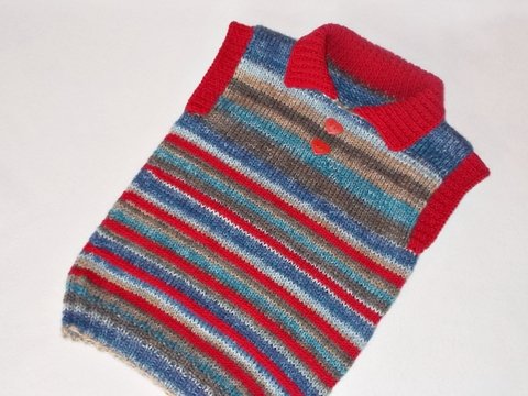 Kinderpullunder aus Sockenwolle ab 6 Jahre - Strickanleitung