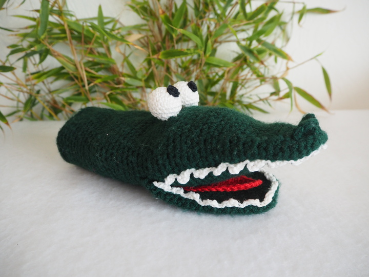 Handpuppe Krokodil Schnappi klein & groß – von Häkelini