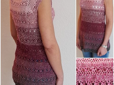 Häkelanleitung für das Long-Top oder Kleid "Bella Donna"