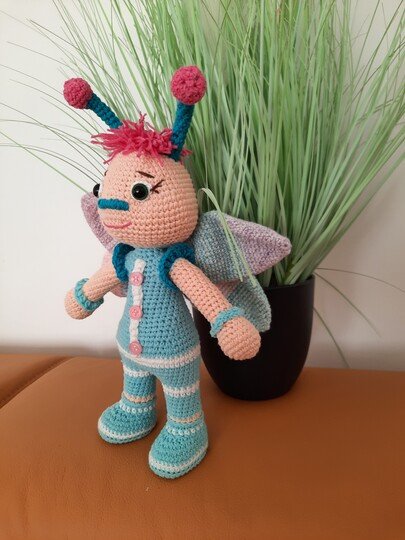 DIY Häkelanleitung: Schmetterling Fiete selber machen