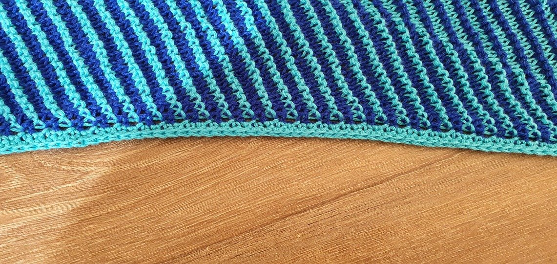 Drachen, Flaches Tuch, Schattenstricken, Illusionsstricken, Motivtuch