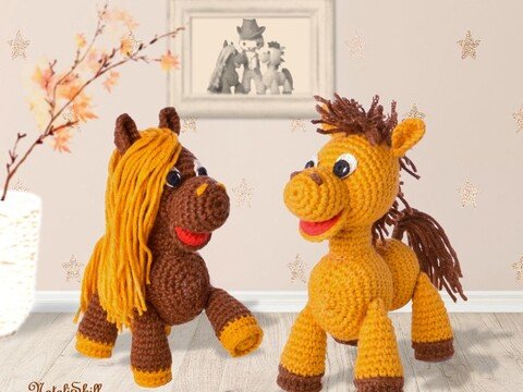 Häkelanleitung  Amigurumi Puppe Pferdchen | Das Pferdchen Häkeln