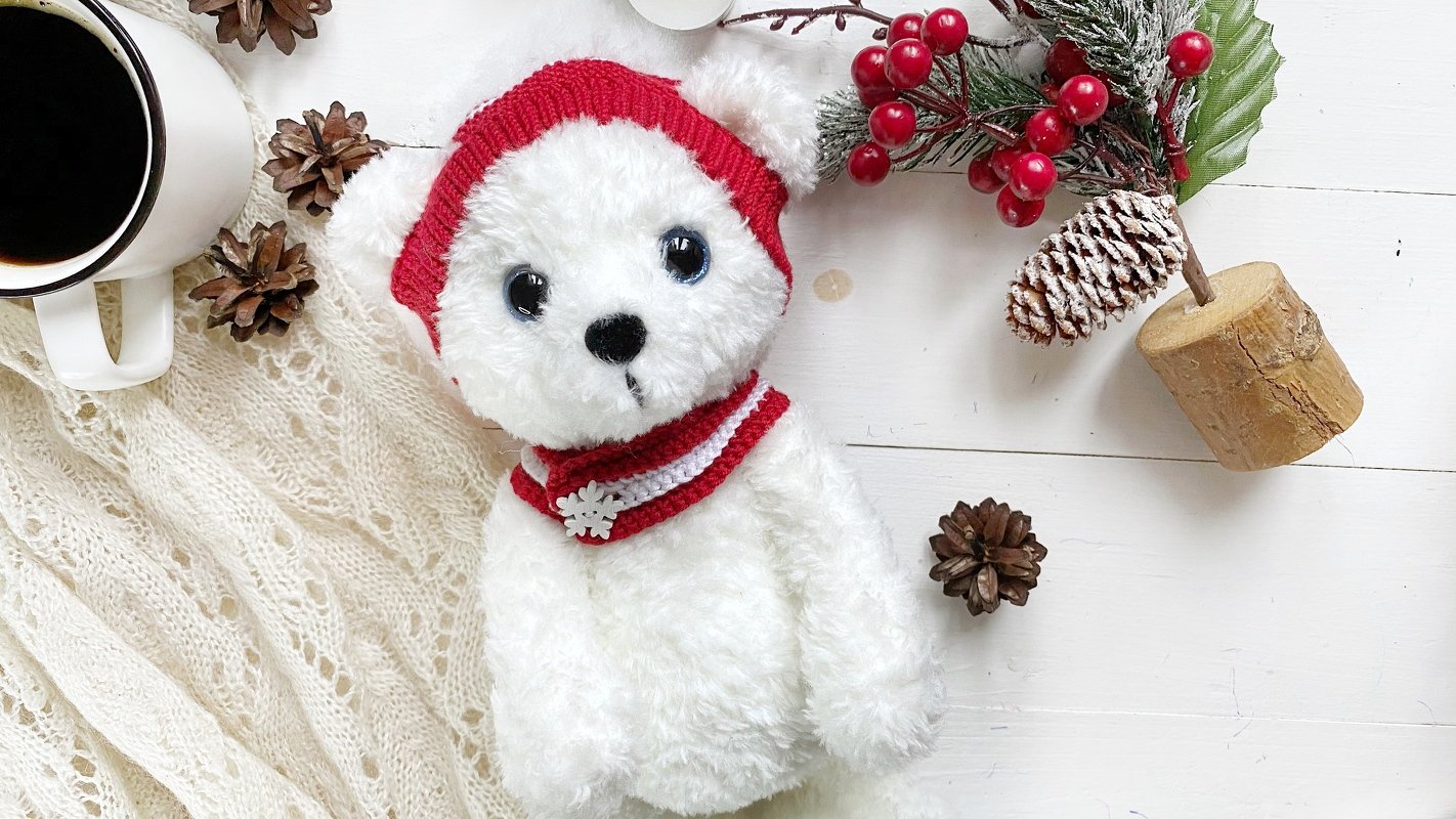 Crochet Fluffy Bear Amigurumi Pattern. PDF Tutorial for Furry Yarn Bear. - Image 5