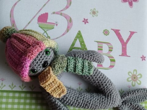 Baby-Greifling häkeln – Robbe Rosalie | schnelles Geschenk zur Geburt