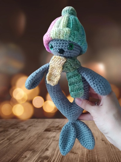 Baby-Greifling häkeln – Robbe Rosalie | schnelles Geschenk zur Geburt