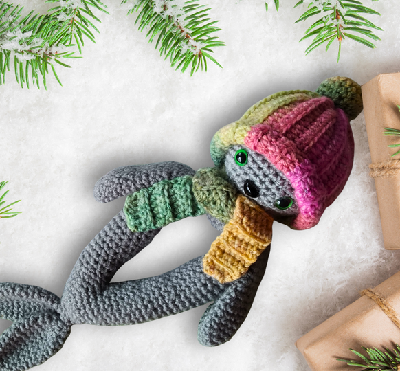 Baby-Greifling häkeln – Robbe Rosalie | schnelles Geschenk zur Geburt