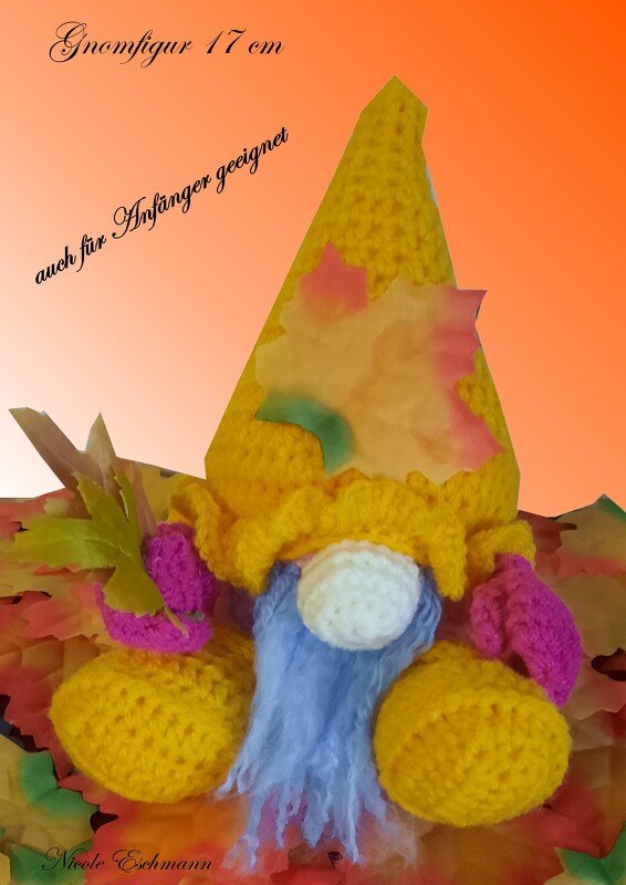 Anleitung Wichtel Gnomfigur 17 cm