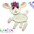 Lamb Crochet Applique Pattern