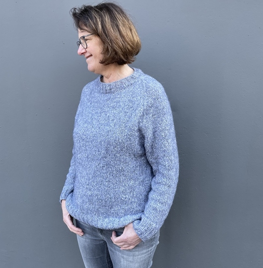 Strickanleitung Raglanpullover OKKA Gr 36 - 48 Damen