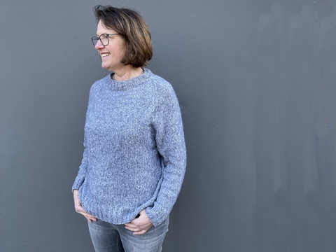 Strickanleitung Raglanpullover OKKA Gr 36 - 48 Damen