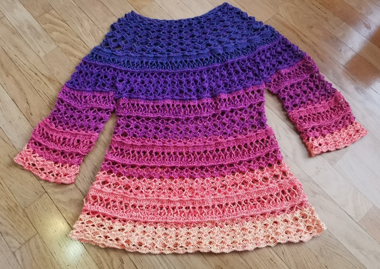 Shirt/Tunika/Kleid/Sommerpulli Moonrise,  Häkelanleitung