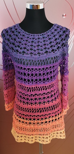 Shirt/Tunika/Kleid/Sommerpulli Moonrise,  Häkelanleitung