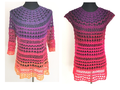Shirt/Tunika/Kleid/Sommerpulli Moonrise,  Häkelanleitung