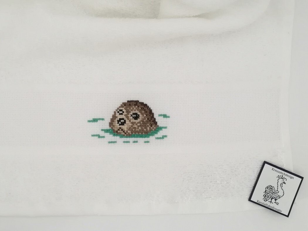 Kreuzstichvorlage Seehunde, ein süßes Stickmotiv für Tierfreunde, PDF - Bild 2