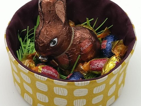 Rundes Osterkörbchen, Osternest