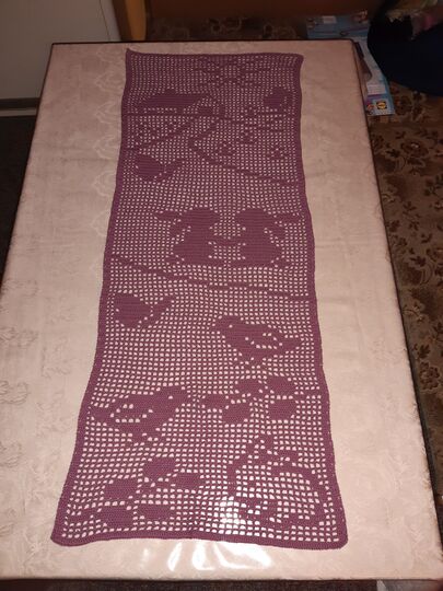 Tischläufer Frühling "Frühlingszeit" Häkelanleitung