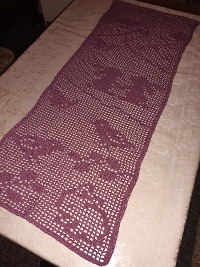 Tischläufer Frühling "Frühlingszeit" Häkelanleitung