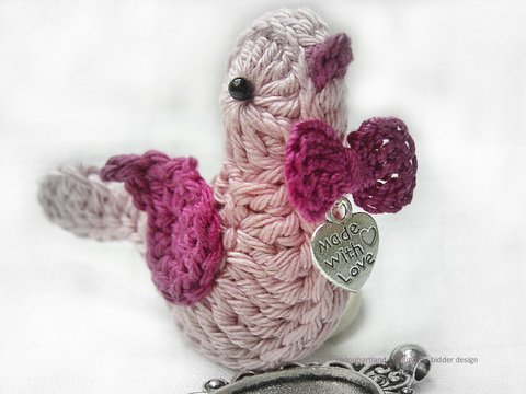 Vogel häkeln - Artländer Piepmatz, Deko, Applikation, Windspiel, Hänger