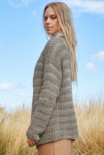 Strickanleitung: Lockere, luftige Jacke für erste Frühlingstage