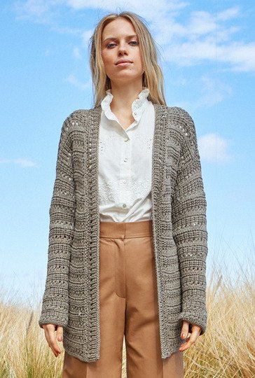 Strickanleitung: Lockere, luftige Jacke für erste Frühlingstage