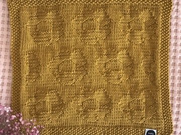 Strickanleitung Spültuch/Putztuch Frühjahrsputz (ca. 29 cm x 27 cm)