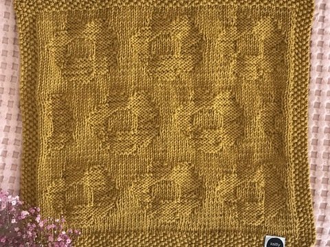 Strickanleitung Spültuch/Putztuch Frühjahrsputz (ca. 29 cm x 27 cm)