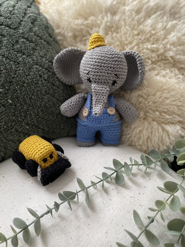 Häkelanleitung Elefant Fanto und Radi Radlader - Bild 2